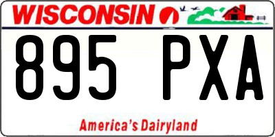 WI license plate 895PXA