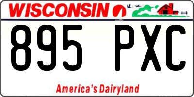 WI license plate 895PXC