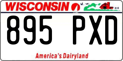 WI license plate 895PXD