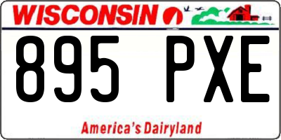 WI license plate 895PXE