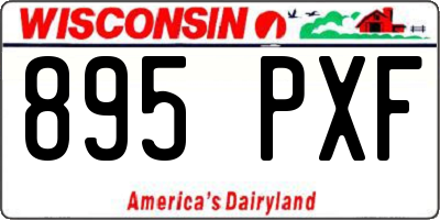 WI license plate 895PXF