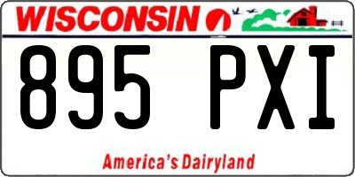 WI license plate 895PXI