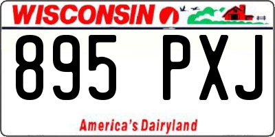 WI license plate 895PXJ