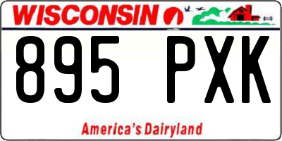WI license plate 895PXK