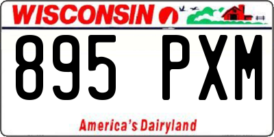 WI license plate 895PXM