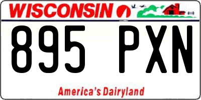 WI license plate 895PXN