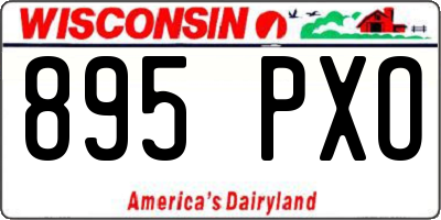 WI license plate 895PXO