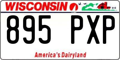 WI license plate 895PXP