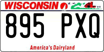 WI license plate 895PXQ