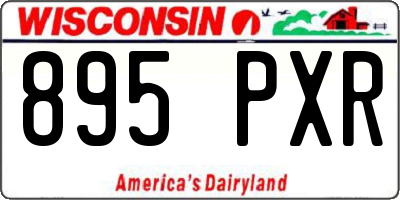 WI license plate 895PXR