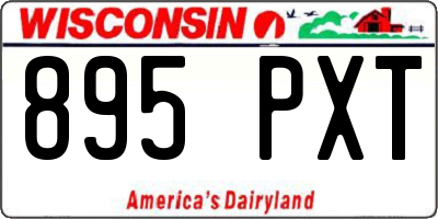 WI license plate 895PXT
