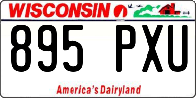 WI license plate 895PXU