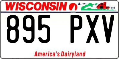 WI license plate 895PXV