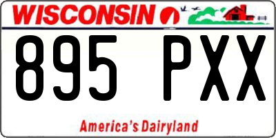 WI license plate 895PXX