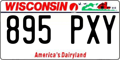 WI license plate 895PXY