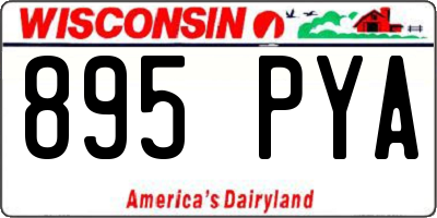 WI license plate 895PYA