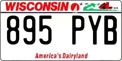 WI license plate 895PYB