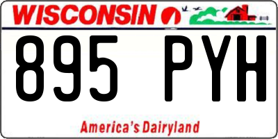 WI license plate 895PYH