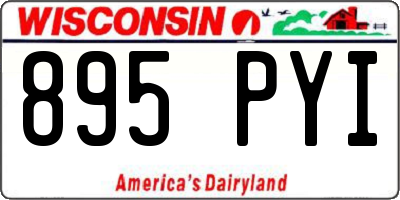 WI license plate 895PYI