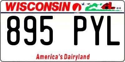 WI license plate 895PYL