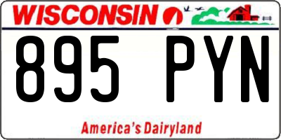 WI license plate 895PYN