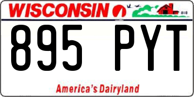 WI license plate 895PYT