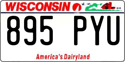 WI license plate 895PYU