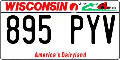 WI license plate 895PYV
