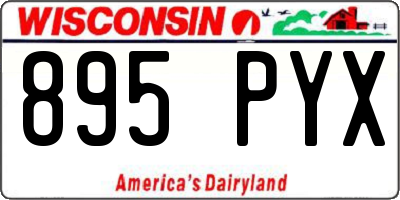 WI license plate 895PYX