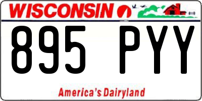WI license plate 895PYY