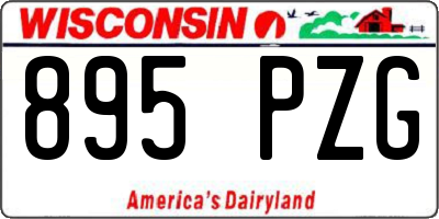 WI license plate 895PZG