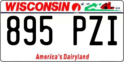 WI license plate 895PZI
