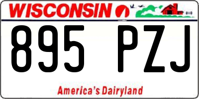WI license plate 895PZJ