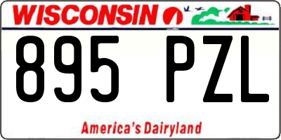 WI license plate 895PZL