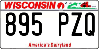 WI license plate 895PZQ
