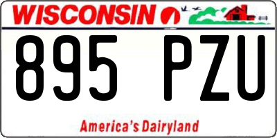 WI license plate 895PZU