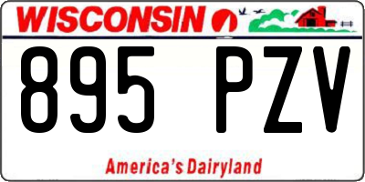 WI license plate 895PZV