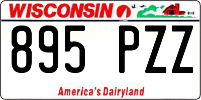 WI license plate 895PZZ