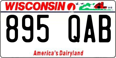 WI license plate 895QAB