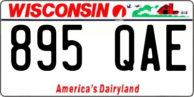 WI license plate 895QAE