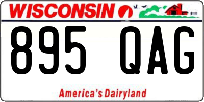WI license plate 895QAG