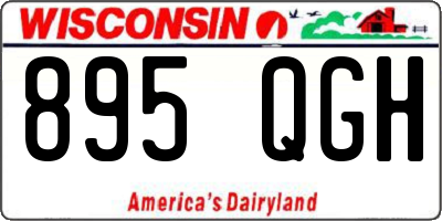 WI license plate 895QGH