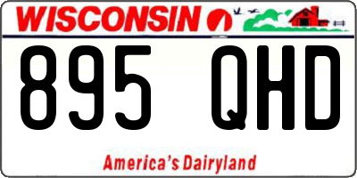 WI license plate 895QHD