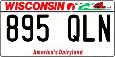 WI license plate 895QLN