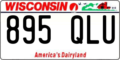 WI license plate 895QLU