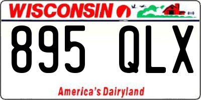 WI license plate 895QLX