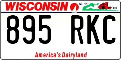 WI license plate 895RKC