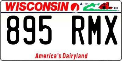 WI license plate 895RMX