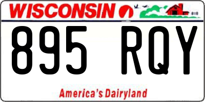 WI license plate 895RQY