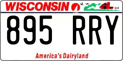 WI license plate 895RRY